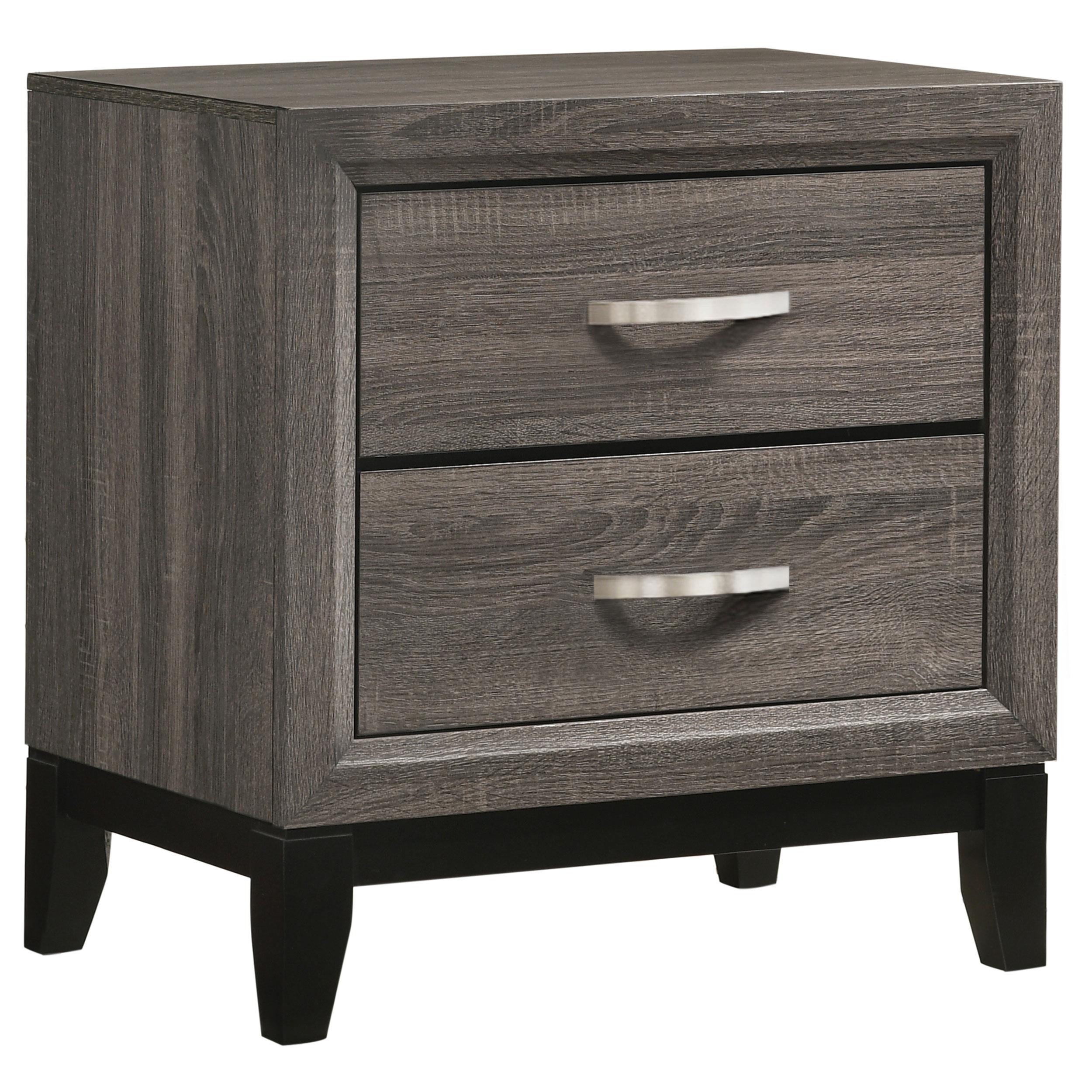 Coaster Furniture Watson 212422 2-Drawer Nightstand - Grey Oak IMAGE 1